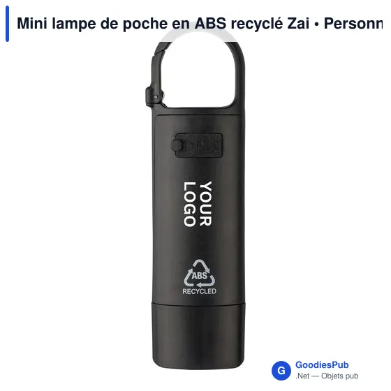 Mini lampe de poche personnalisable avec logo - Zai - Image 3