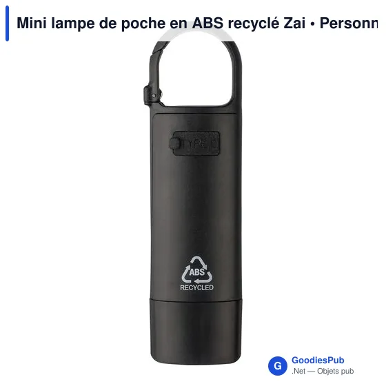 Mini lampe de poche personnalisable avec logo - Zai - Image 5