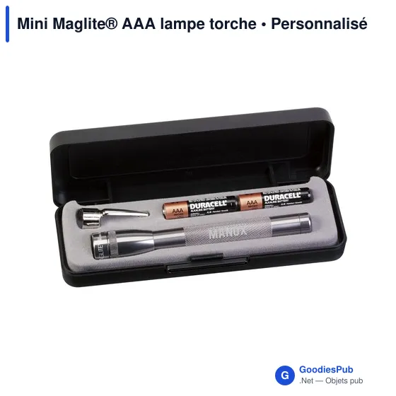 Lampe torche personnalisable Mini Maglite® AAA avec logo - Image 1