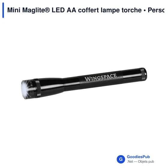 Lampe torche personnalisable Mini Maglite® LED AA avec logo - Image 3