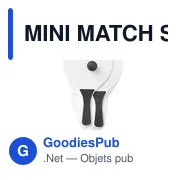 MINI MATCH Set tennis de plage - Miniature 1