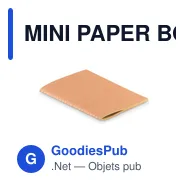 MINI PAPER BOOK Carnet A6 couv en carton - Miniature 1