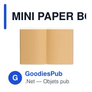 MINI PAPER BOOK Carnet A6 couv en carton - Miniature 2