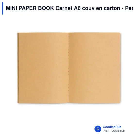 MINI PAPER BOOK Carnet A6 couv en carton - Image 2