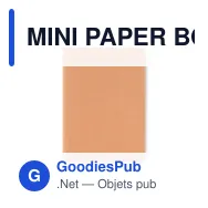 MINI PAPER BOOK Carnet A6 couv en carton - Miniature 3