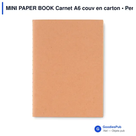 MINI PAPER BOOK Carnet A6 couv en carton - Image 3