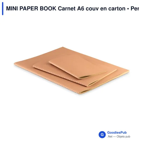 MINI PAPER BOOK Carnet A6 couv en carton - Image 4