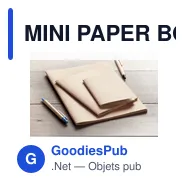 MINI PAPER BOOK Carnet A6 couv en carton - Miniature 6