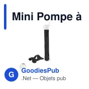Mini Pompe à Gonflage personnalisable avec logo pour entreprises - Miniature 1