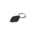 Variante Noir - Porte-clés lampe personnalisable en ABS et inox avec logo - Mini format