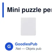 Mini puzzle personnalisable avec logo - Maggie - Miniature 1