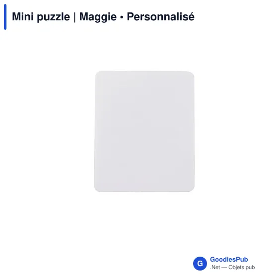 Mini puzzle personnalisable avec logo - Maggie - Image 1