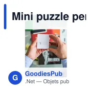 Mini puzzle personnalisable avec logo - Maggie - Miniature 2