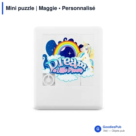 Mini puzzle personnalisable avec logo - Maggie - Image 3