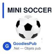 MINI SOCCER Petit ballon de foot 15cm - Miniature 1