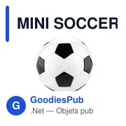MINI SOCCER Petit ballon de foot 15cm - Miniature 2