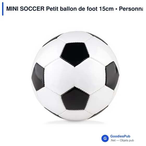 MINI SOCCER Petit ballon de foot 15cm - Image 2