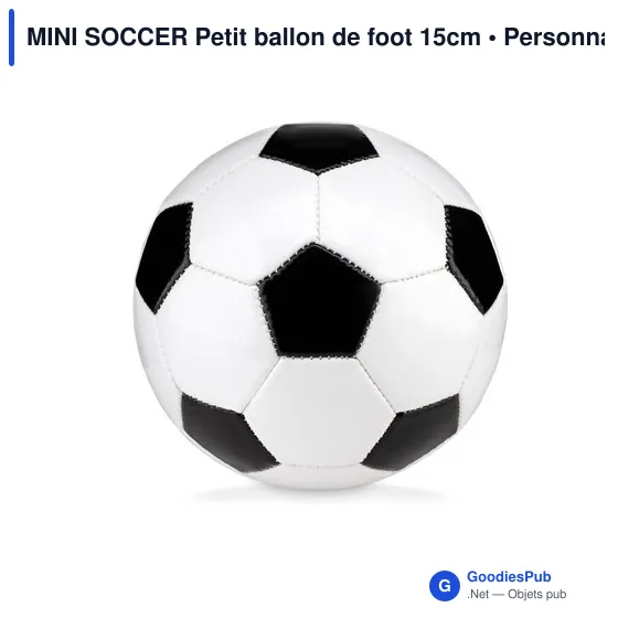 MINI SOCCER Petit ballon de foot 15cm - Image 3