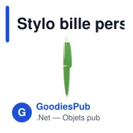 Stylo bille personnalisable Mini Stylo Hall avec logo - Miniature 1