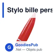 Stylo bille personnalisable Mini Stylo Hall avec logo - Miniature 3