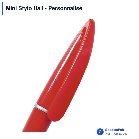 Stylo bille personnalisable Mini Stylo Hall avec logo - Image 6