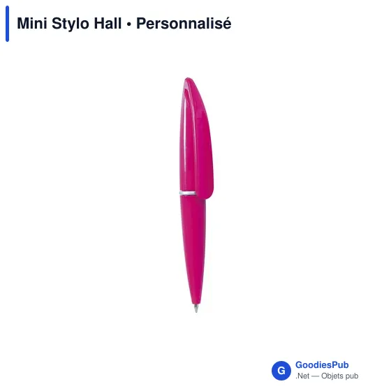 Stylo bille personnalisable Mini Stylo Hall avec logo - Image 7