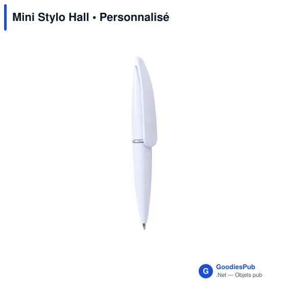 Stylo bille personnalisable Mini Stylo Hall avec logo - Image 10