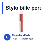 Stylo bille personnalisable Mini Stylo Radun avec logo - Miniature 11