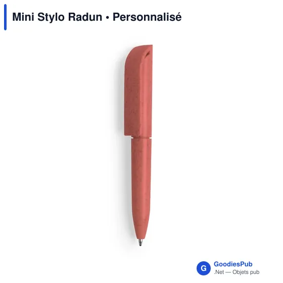 Stylo bille personnalisable Mini Stylo Radun avec logo - Image 11
