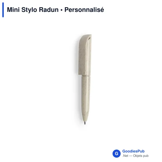 Stylo bille personnalisable Mini Stylo Radun avec logo - Image 12