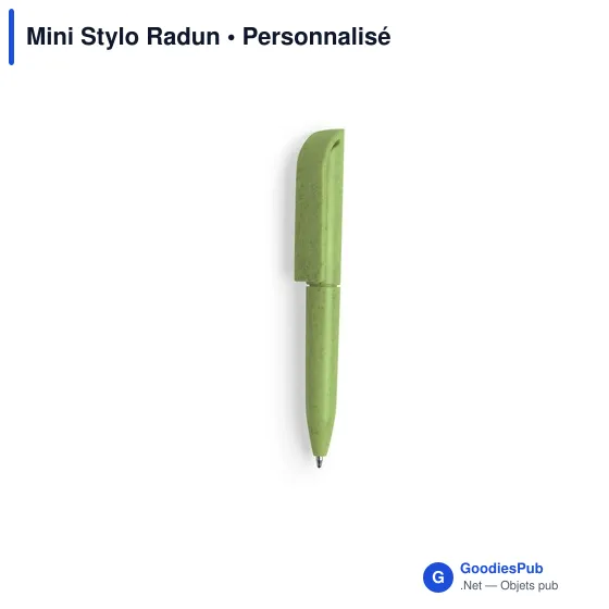 Stylo bille personnalisable Mini Stylo Radun avec logo - Image 4