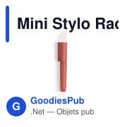 Stylo bille personnalisable Mini Stylo Radun avec logo - Miniature 5