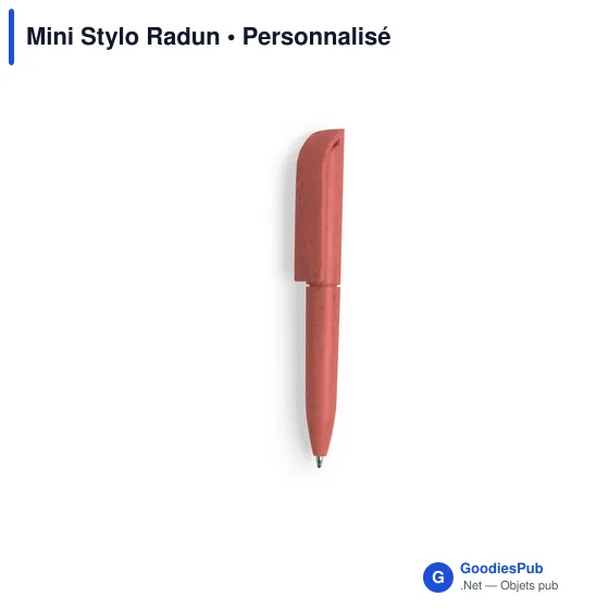 Stylo bille personnalisable Mini Stylo Radun avec logo - Image 7