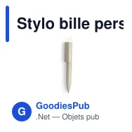 Stylo bille personnalisable Mini Stylo Radun avec logo - Miniature 10