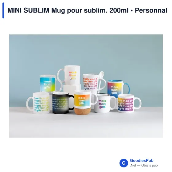 MINI SUBLIM Mug pour sublim. 200ml - Image 2