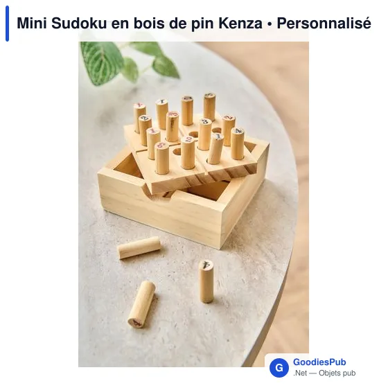 Mini Sudoku en bois de pin Kenza - Image 4