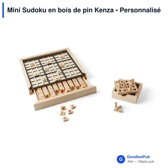 Mini Sudoku en bois de pin Kenza - Image 5