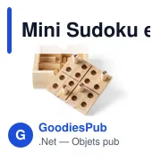 Mini Sudoku en bois de pin Kenza - Miniature 6