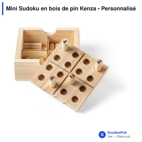 Mini Sudoku en bois de pin Kenza - Image 6