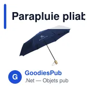 Parapluie pliable personnalisable Mini Umbrella RCS RPET avec logo - Miniature 12