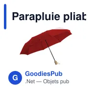 Parapluie pliable personnalisable Mini Umbrella RCS RPET avec logo - Miniature 10