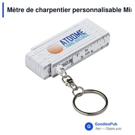 Mètre de charpentier personnalisable MiniMetric avec logo