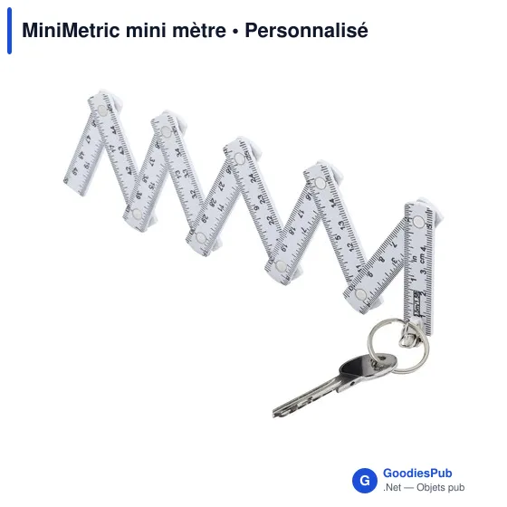 Mètre de charpentier personnalisable MiniMetric avec logo - Image 2