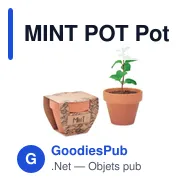 MINT POT Pot avec graines de menthe - Miniature 1