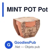 MINT POT Pot avec graines de menthe - Miniature 3