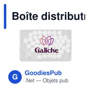 Boîte distributrice personnalisable de pastilles à la menthe - MintHolderavec logo - Miniature 2