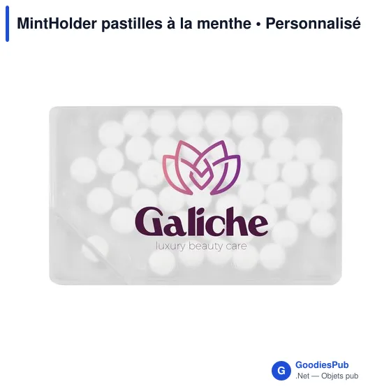 Boîte distributrice personnalisable de pastilles à la menthe - MintHolderavec logo - Image 2
