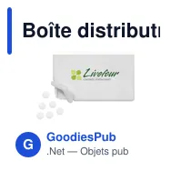 Boîte distributrice personnalisable de pastilles à la menthe - MintHolderavec logo - Miniature 6