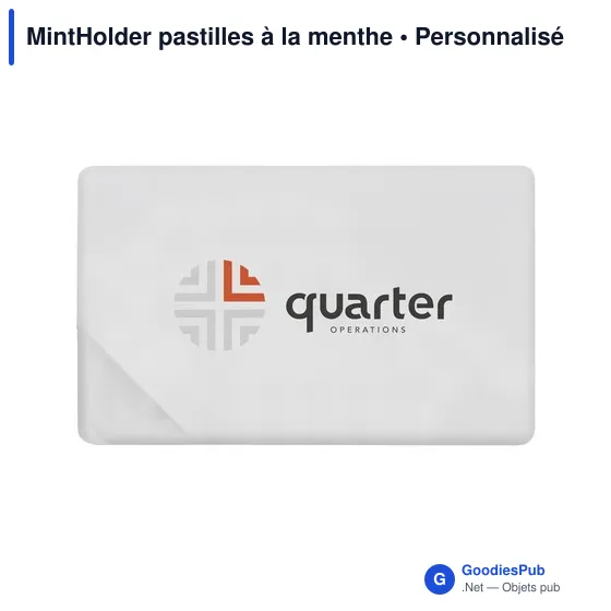 Boîte distributrice personnalisable de pastilles à la menthe - MintHolderavec logo - Image 7