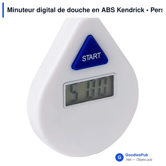 Minuteur digital de douche personnalisable avec logo - Kendrick - Image 2
